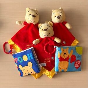 Disney Winnie the Pooh lovey and crinkle books